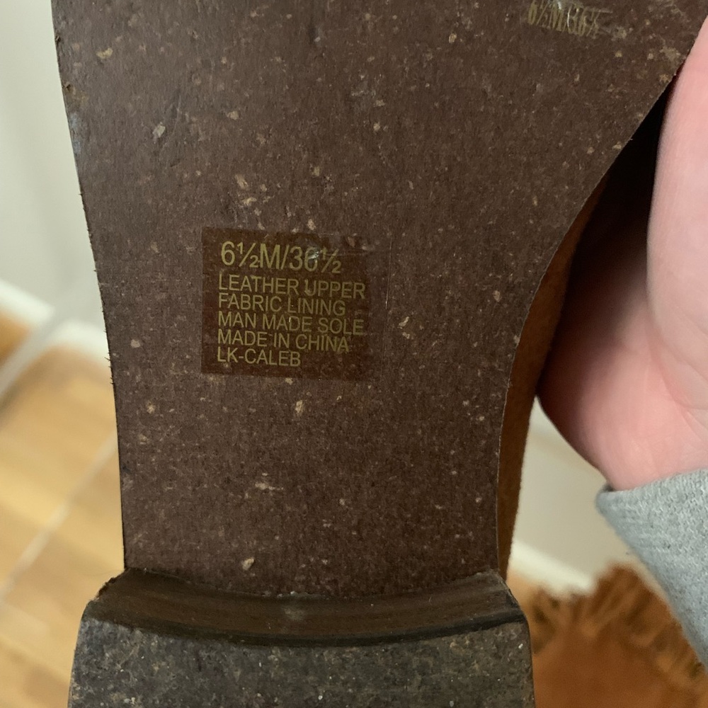 Lucky Brand - Chestnut Suede Tassel Boots - Great condition! Size 6.5 - Picture 9 of 9
